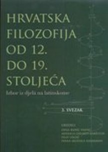 Hrvatska filozofija od 12. do 19. stoljeća